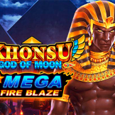 Khonsu God of Moon Mega Fire Blaze 로고