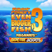 Fishin Frenzy Even Bigger Fish 3 Megaways Rapid Fire Jackpots 로고