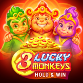 3 Lucky Monkeys Hold & Win 로고