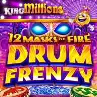 12 Masks of Fire Drum Frenzy King Millions 로고