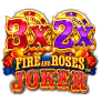 3x 2x Fire and Roses Joker 로고