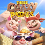 Three Crazy Piggies 로고
