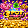 3 Pot Piggies Hold and Win 로고